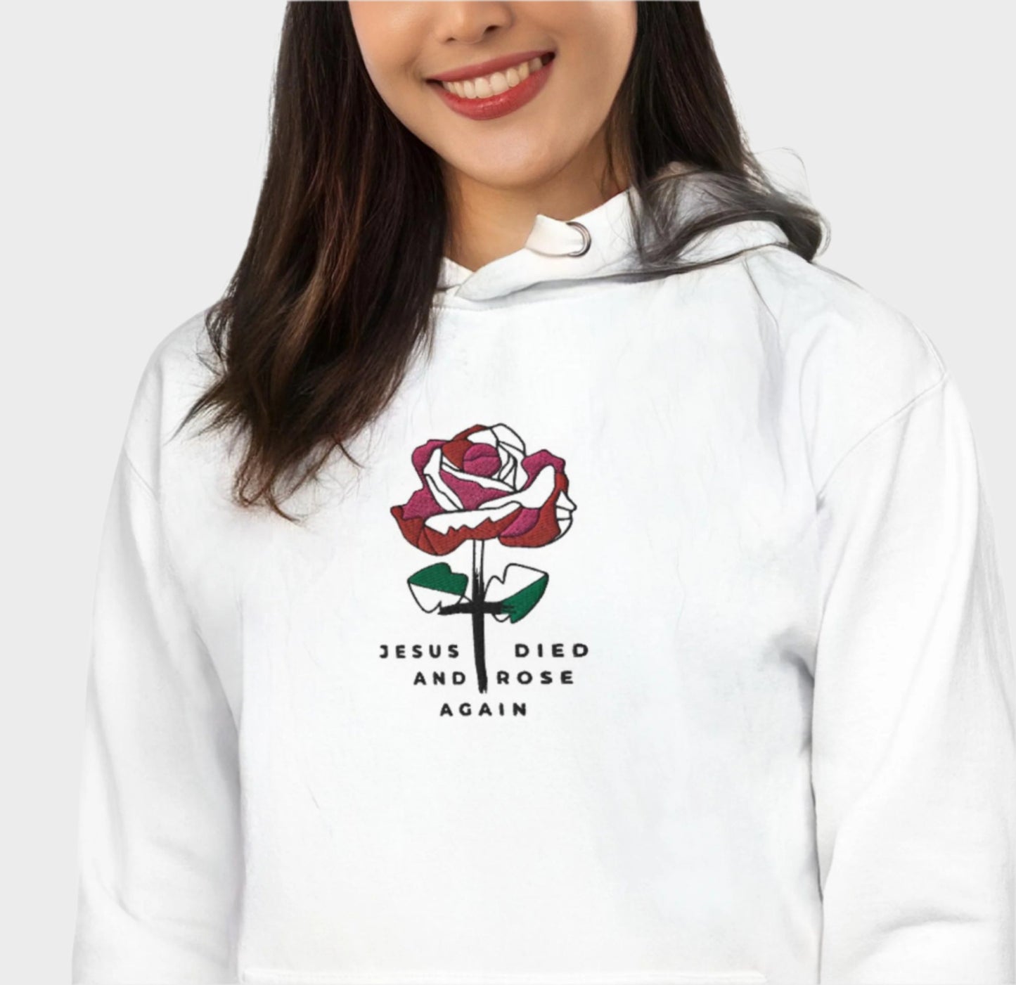 Premium embroidered "Rose" Hoodie