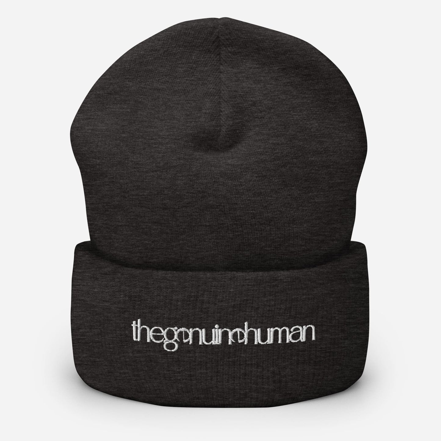 Black beanie with 'GRUNTLED' embroidery on a white background