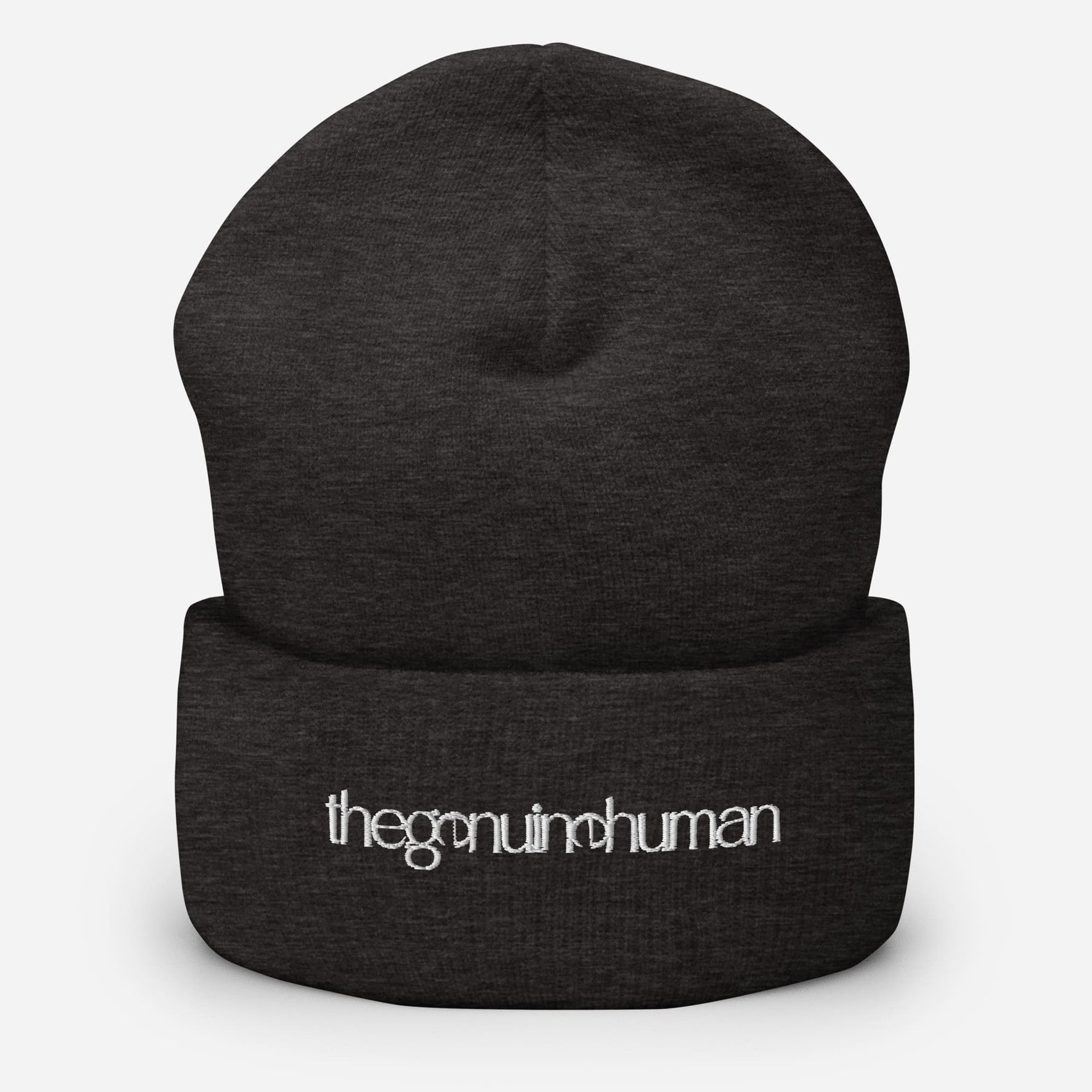Black beanie with 'GRUNTLED' embroidery on a white background