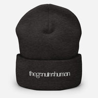 Black beanie with 'GRUNTLED' embroidery on a white background