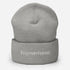 Gray beanie with &