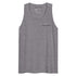 Gray tank top with a logo on a white background