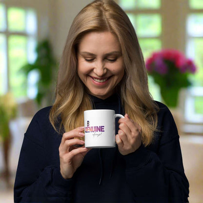 Be genuine - white glossy mug